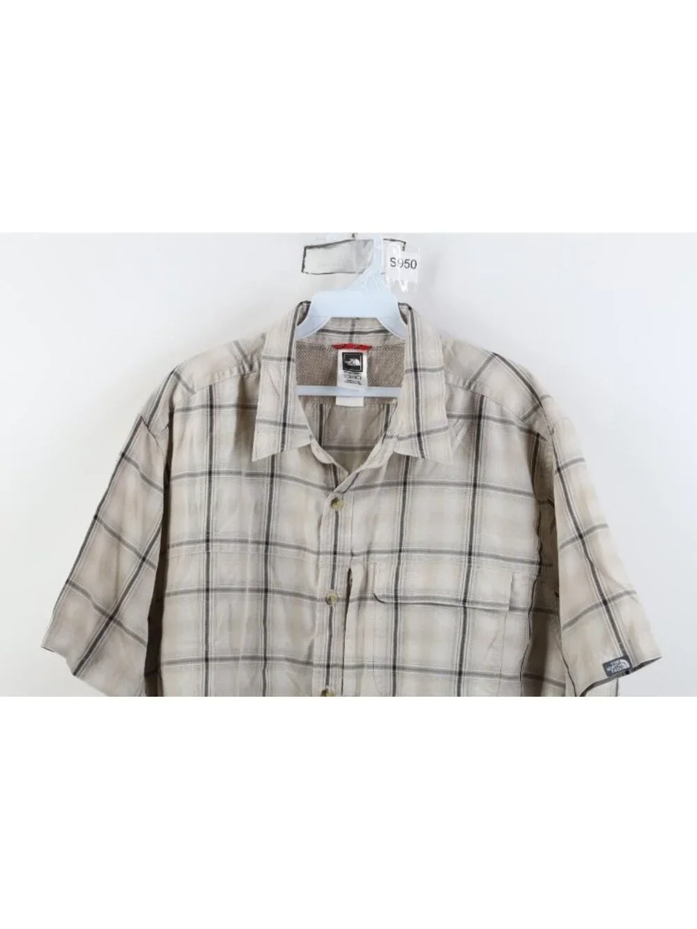 Vintage Y2K 2007 The North Face Mens XL Spell Out Gorpcore Trekking Button Shirt